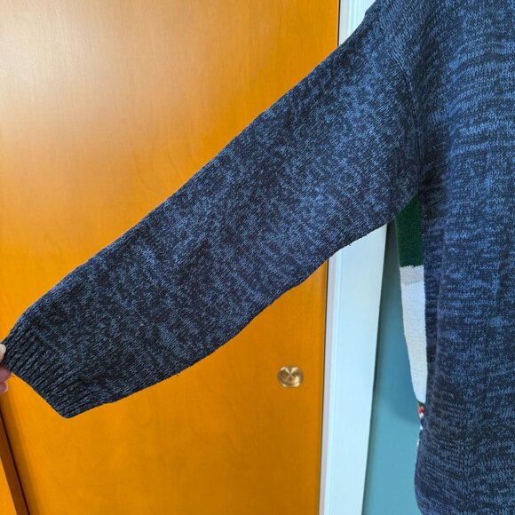 Ugly Christmas Sweater Womens Small Carly St. Claire Snowman & Reindeer Ramie/Co - Picture 9 of 10